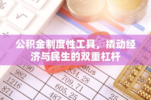 广东公积金制度性工具，撬动经济与民生的双重杠杆
