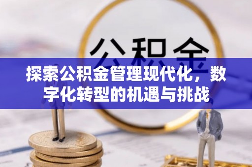 广东探索公积金管理现代化，数字化转型的机遇与挑战