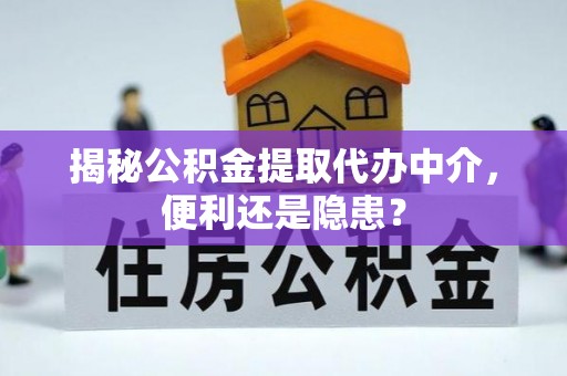 广东揭秘公积金提取代办中介，便利还是隐患？