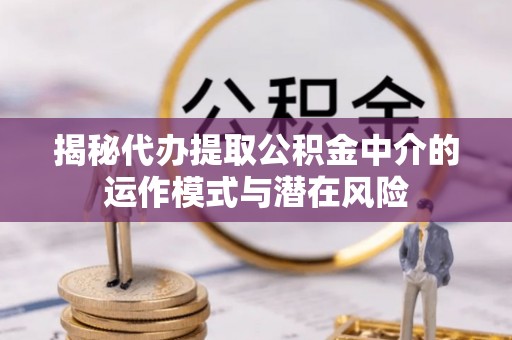 广东揭秘代办提取公积金中介的运作模式与潜在风险