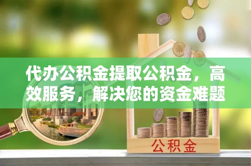广东代办公积金提取公积金，高效服务，解决您的资金难题