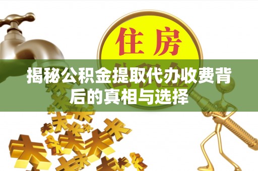 广东揭秘公积金提取代办收费背后的真相与选择