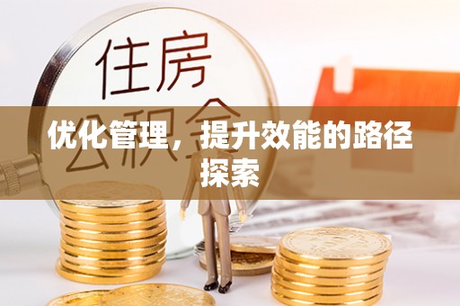 广东优化管理，提升效能的路径探索