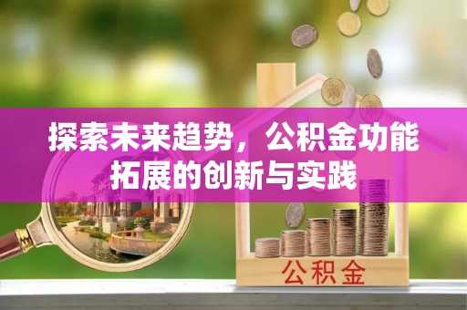 广东探索未来趋势，公积金功能拓展的创新与实践