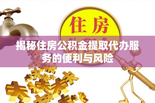 广东揭秘住房公积金提取代办服务的便利与风险
