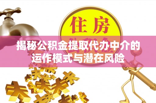 广东揭秘公积金提取代办中介的运作模式与潜在风险