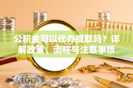 广东公积金可以代办提取吗？详解政策、流程与注意事项