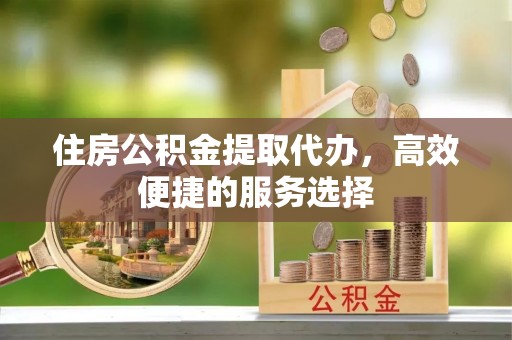 广东住房公积金提取代办，高效便捷的服务选择