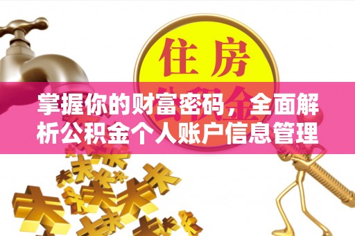 广东掌握你的财富密码，全面解析公积金个人账户信息管理
