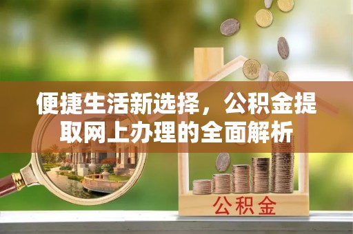 广东便捷生活新选择，公积金提取网上办理的全面解析