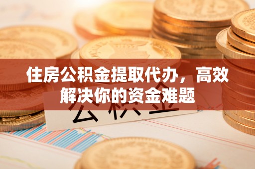 广东住房公积金提取代办，高效解决你的资金难题