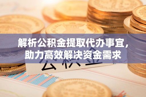 广东解析公积金提取代办事宜，助力高效解决资金需求
