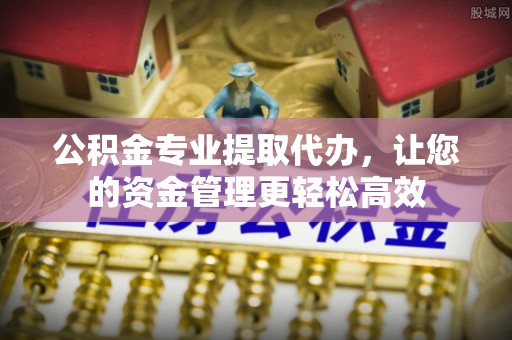 广东公积金专业提取代办，让您的资金管理更轻松高效