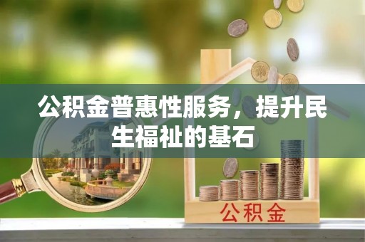 广东公积金普惠性服务，提升民生福祉的基石