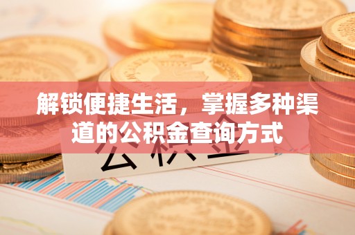 广东解锁便捷生活，掌握多种渠道的公积金查询方式