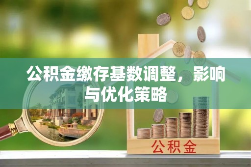 广东公积金缴存基数调整，影响与优化策略