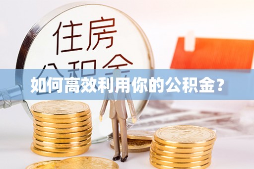 广东如何高效利用你的公积金？