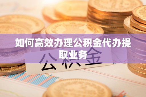 广东如何高效办理公积金代办提取业务