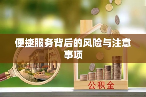 广东便捷服务背后的风险与注意事项